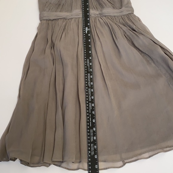 J Crew Halter Taupe Dress Size 8Petite - Picture 8 of 11